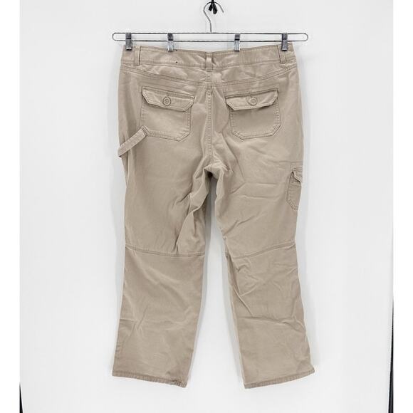 Lane Bryant True Y2K carpenter size 16 flare pants khaki grunge casual neutral - Picture 2 of 8